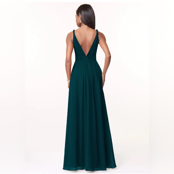 Azazie Women’s Bridemaids Dress, Pine Color, Size 4 Small, Bridesmaid Formal - Picture 2 of 16